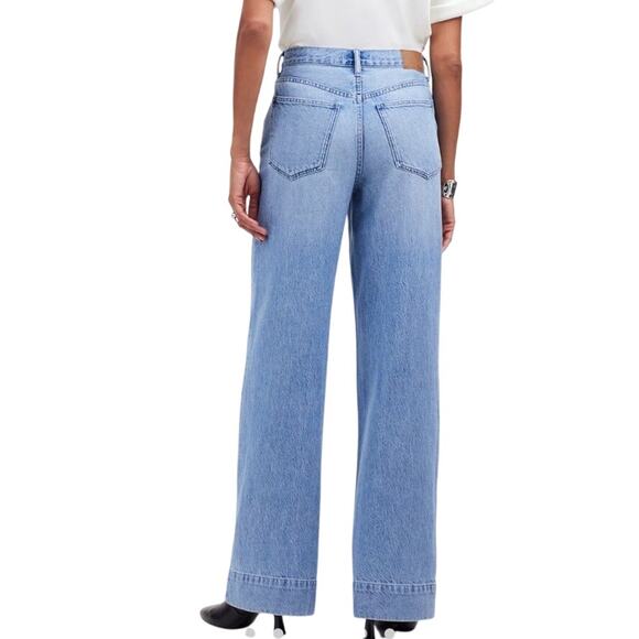 Madewell Superwide Wide Leg Jeans Light Lintz Wash Baggy Relaxed High Rise 28 - Picture 2 of 12